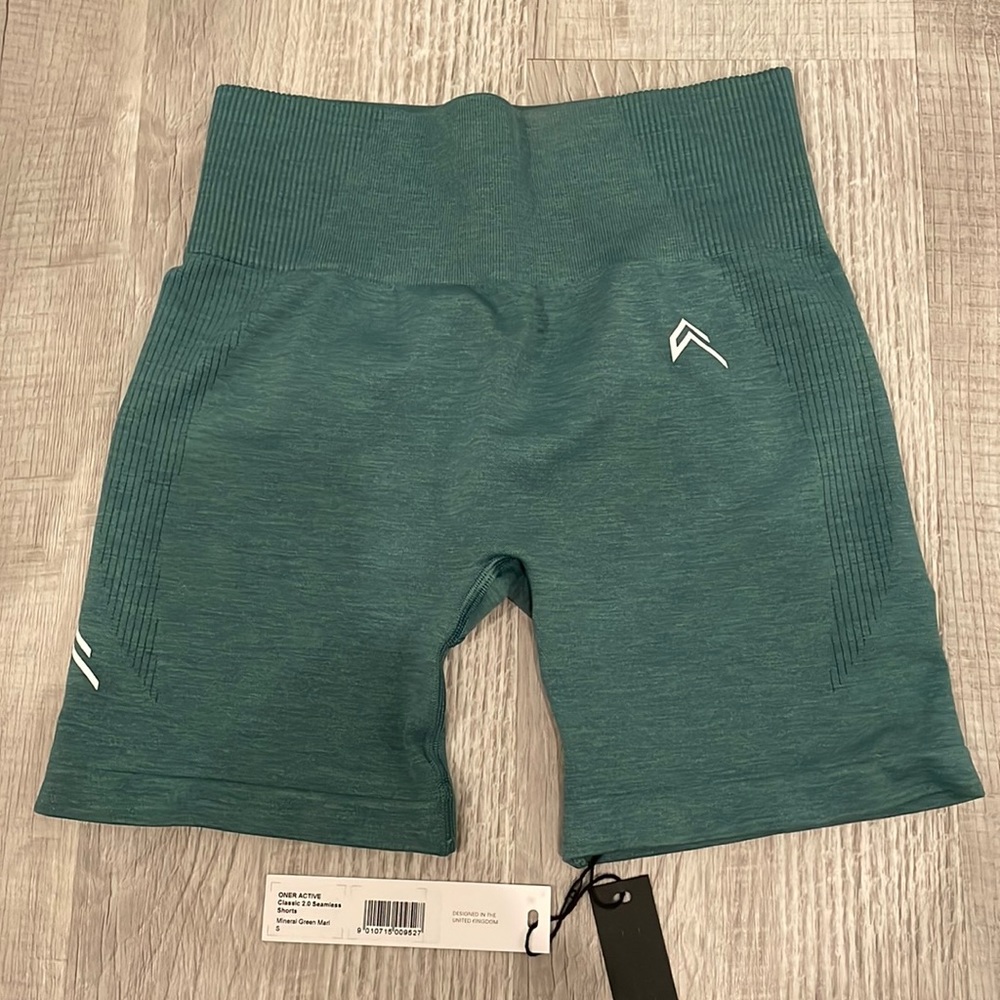 Oner Active Classic 2.0 Seamless Shorts in Mineral Green Marl Size Small
